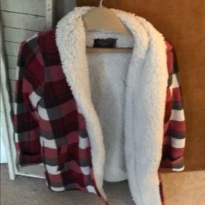 Plaid comfy jacket